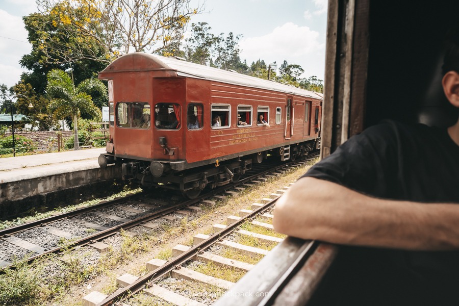 Zugstation in Sri Lanka