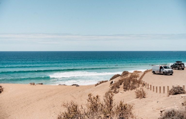 Surfing on Fuerteventura