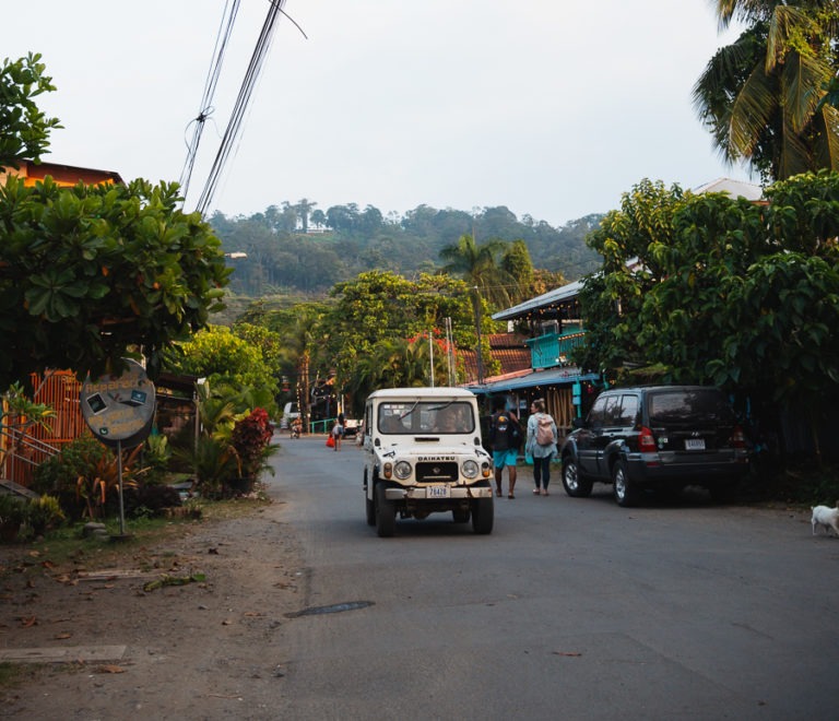 Street in Puerto Viejo, Costa Rica