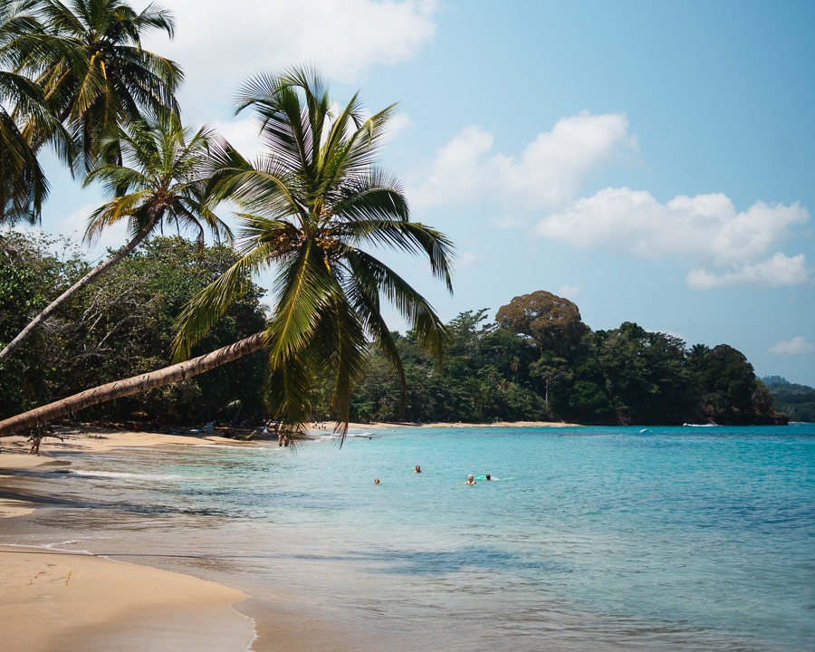 Landschaftsbild vom Strand in Puerto Viejo