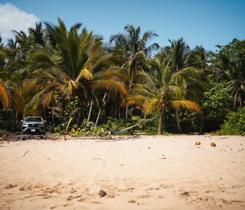 a sunny day at the beach in Costa Rica