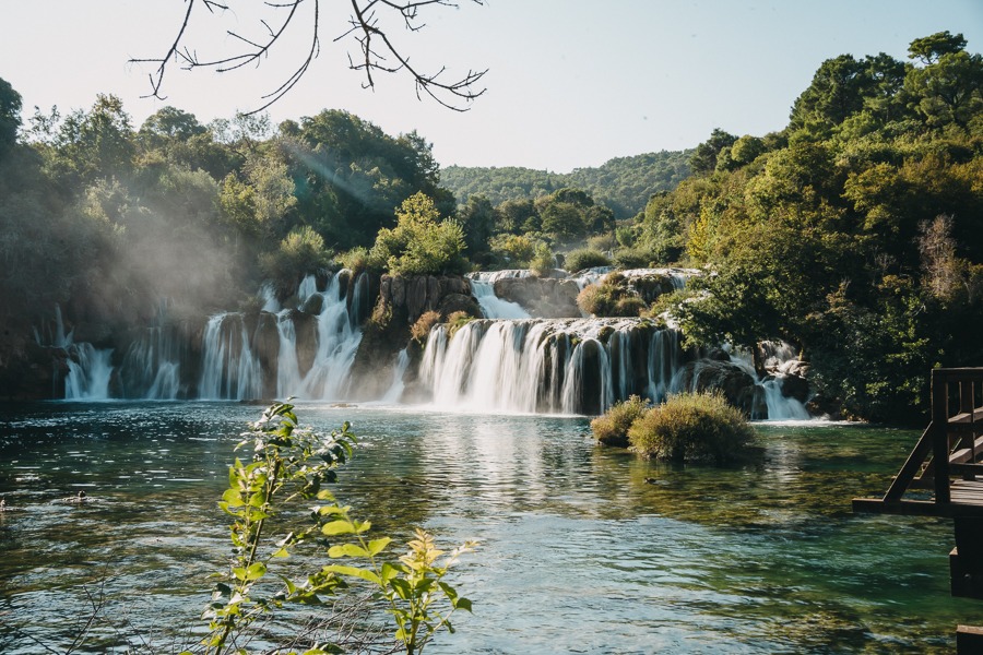 Waterfall in Krka National Park, Croatia