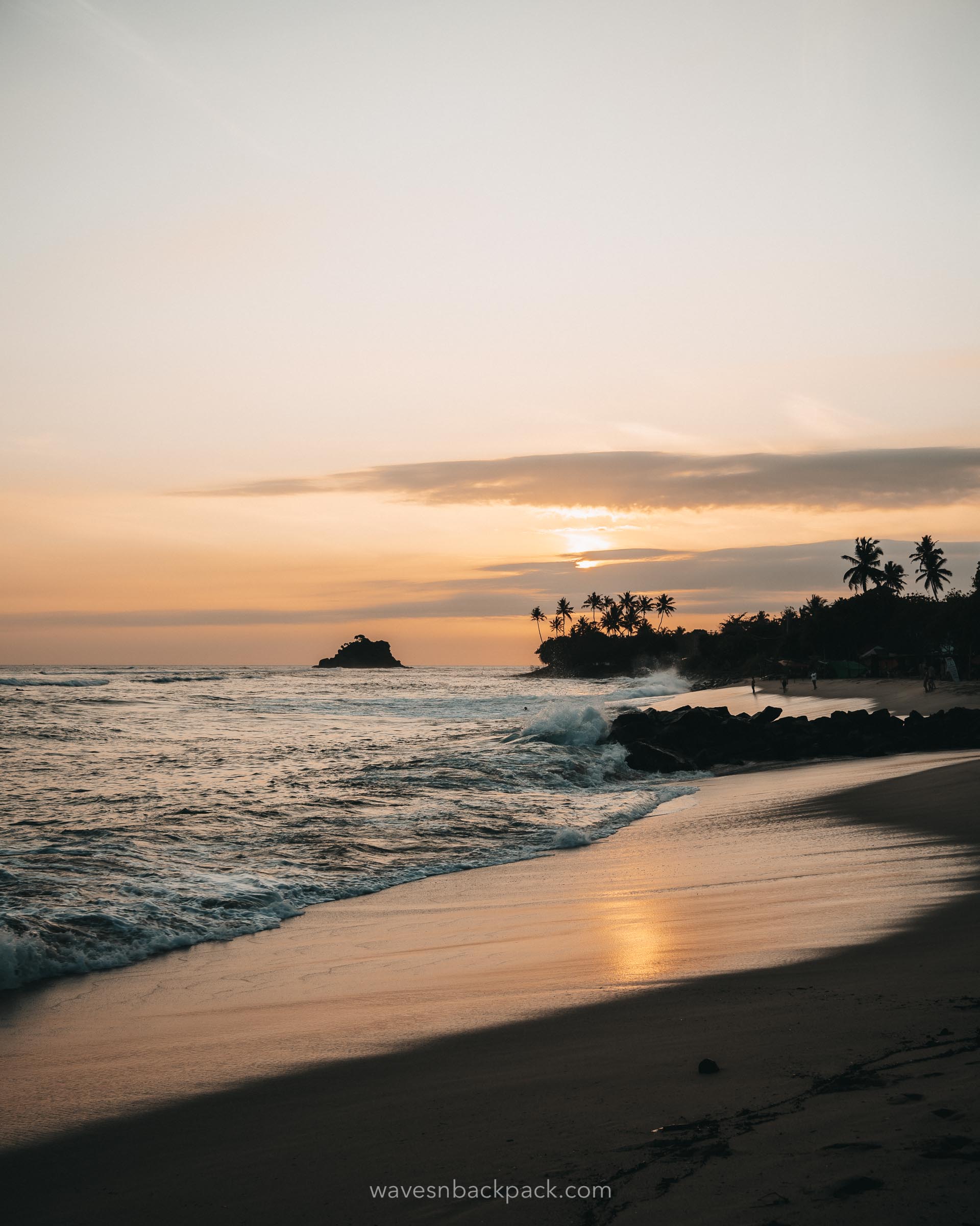 Sunset Shot of Hikkaduwa Beach