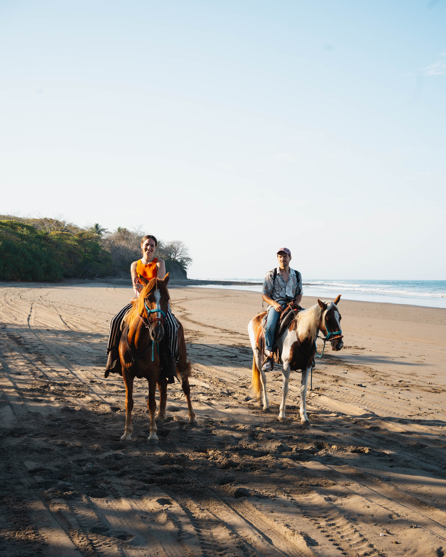 a couple on a horse in Costa Rica